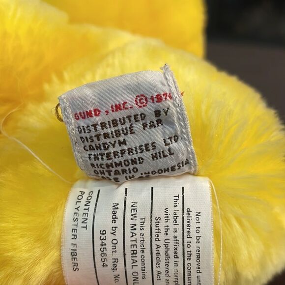 Vintage 1976 Gund Stuffed Animal Toy Duck Duckie Chick Good Condition Adorable - Picture 8 of 8